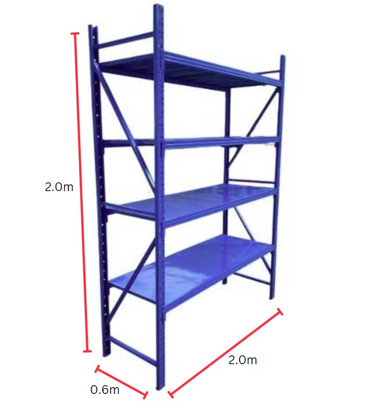 2M Medium Duty (Garage/Warehouse) Shelving