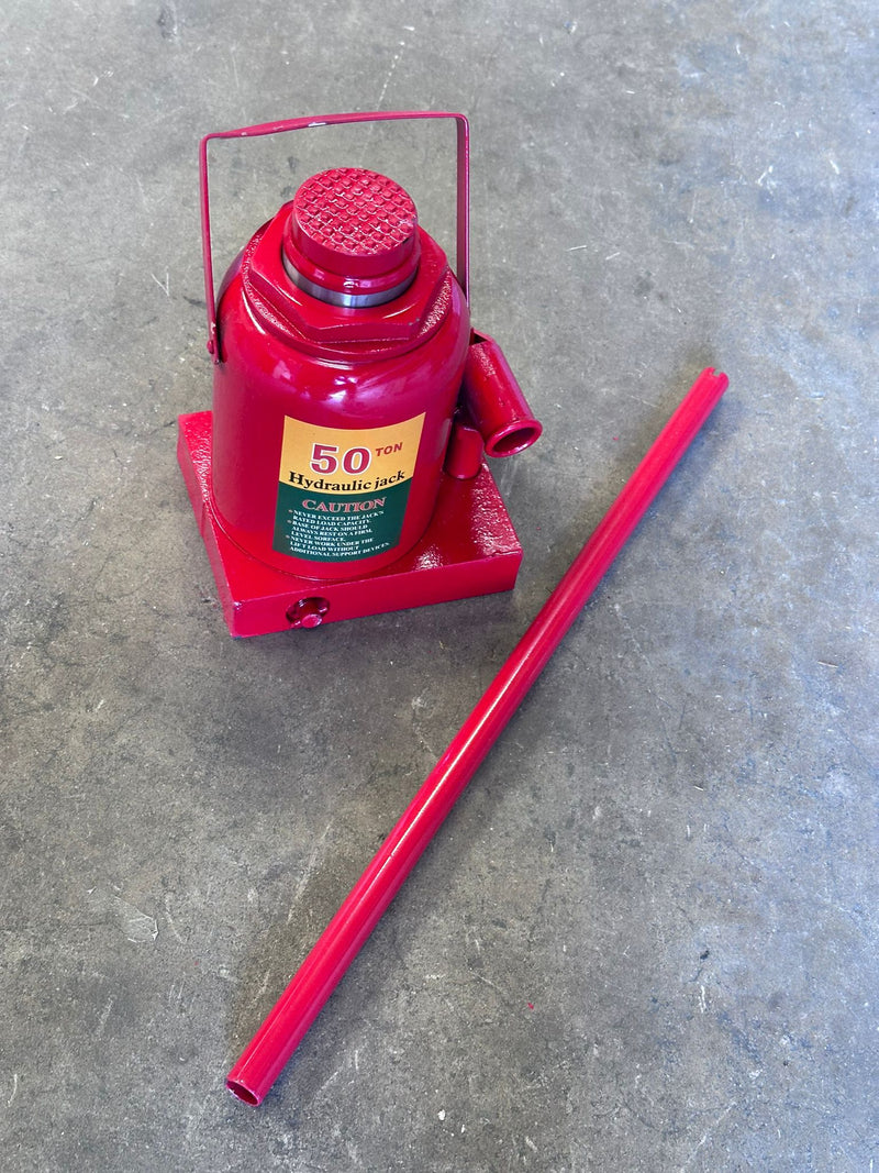 Heavy-Duty Hydraulic Bottle Jack / Car Lift Jack - 50 Ton