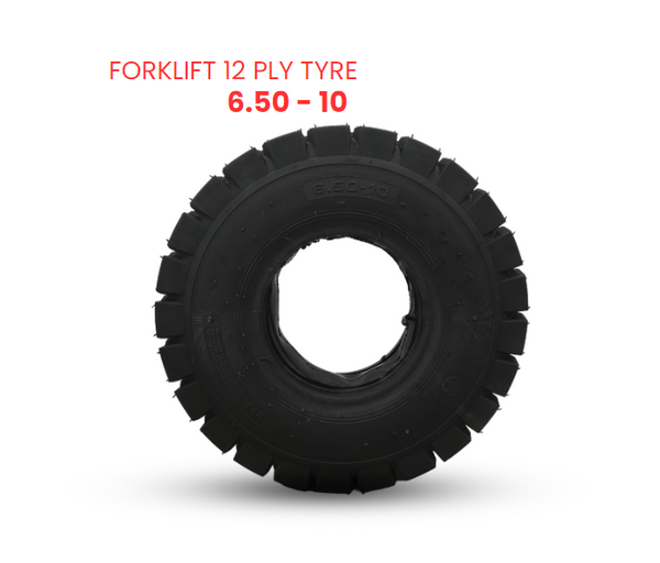 1 x FORKLIFT 12 PLY TYRE (6.50 - 10)