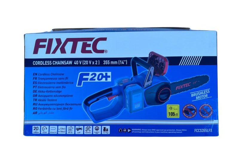 FIXTEC 40V Brushless Cordless 14-inch Chainsaw - Skin Only